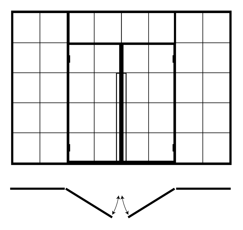 Wizualizacja Drzwi Rozwierane - Industrial